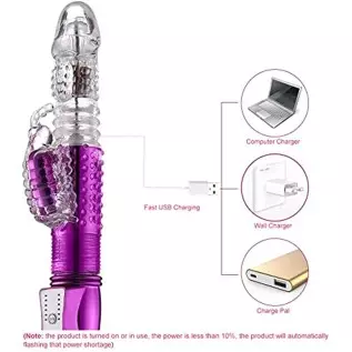 kamsuchs Handheld Machine Toys Thrusting Toy for Womens Pleasure Telescopic Waterproof with 12 Powerful Mode