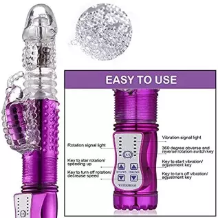 kamsuchs Handheld Machine Toys Thrusting Toy for Womens Pleasure Telescopic Waterproof with 12 Powerful Mode