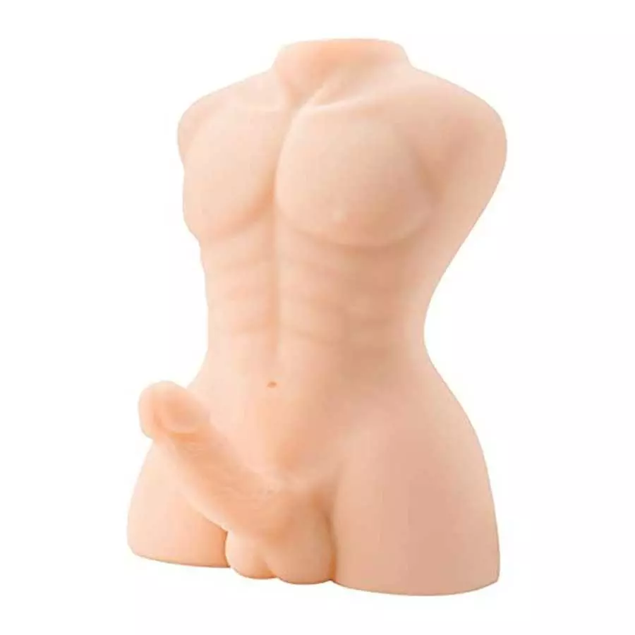 14 LB Heavy Dildo Sex Doll for Women - Male Torso Sex Doll with Realistic Penis & Tight Anal for Female Pleasure Toys,Big Dildo