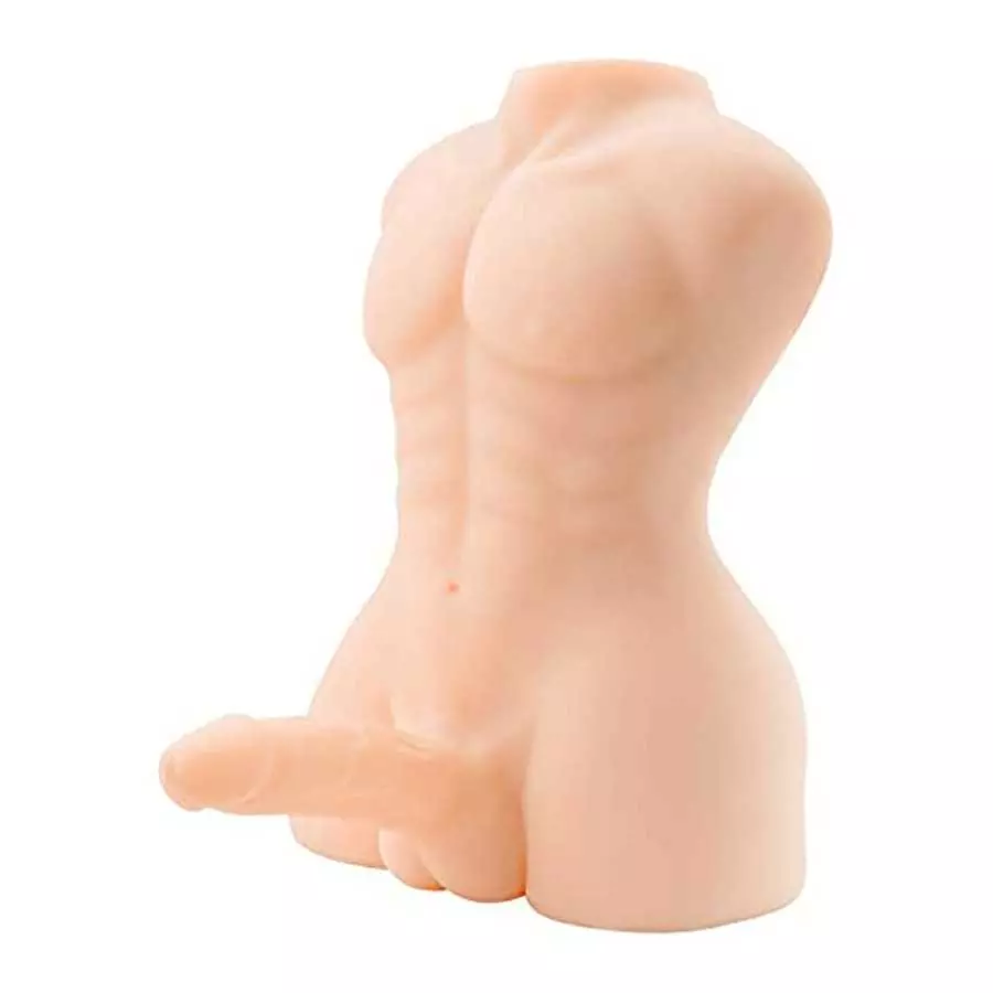 14 LB Heavy Dildo Sex Doll for Women - Male Torso Sex Doll with Realistic Penis & Tight Anal for Female Pleasure Toys,Big Dildo