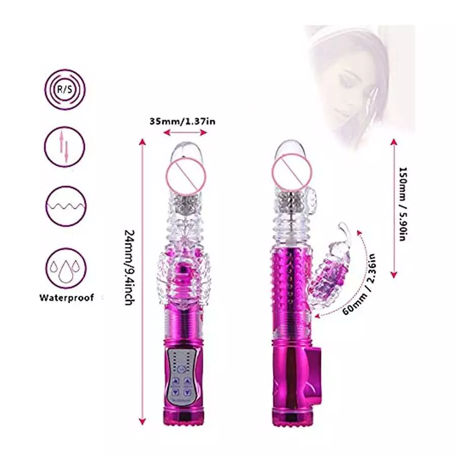 kamsuchs Handheld Machine Toys Thrusting Toy for Womens Pleasure Telescopic Waterproof with 12 Powerful Mode
