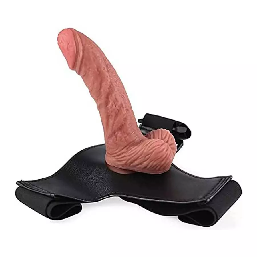 Strap on Dildo Harness with Suction Cup Realistic Dildos for Women Pegging-Flesh