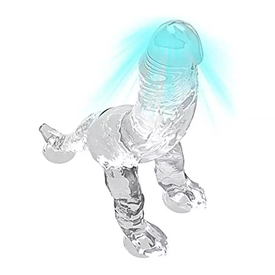 IEBEAUTI Dildo for Women, Sexual Pleasure Tools for Women Dinosaur Clear Dildo with Suction Cup Sex Toys Vaginal and Anales Sex