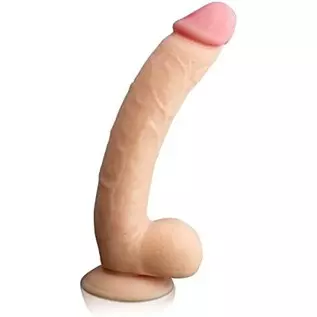 Healthy Vibes Big Dick Dirk Dildo The Porn Star Molded Huge 11.5 Inch Realistic Flesh Lifelike Penis with Suction Cup, Strap On