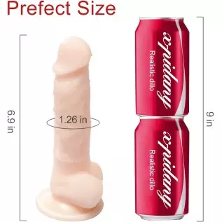 8 Inch Realistic Dildo with Strong Suction Cup for Hands-Free Play, Body-Safe Material Realistic Penis for G-Spot Stimulation Di 8 Inch Realistic Dildo with Strong Suction Cup for Hands-Free Play, Body-Safe Material Realistic Penis for G-Spot Stimulation Di