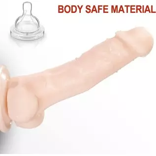 8 Inch Realistic Dildo with Strong Suction Cup for Hands-Free Play, Body-Safe Material Realistic Penis for G-Spot Stimulation Di 8 Inch Realistic Dildo with Strong Suction Cup for Hands-Free Play, Body-Safe Material Realistic Penis for G-Spot Stimulation Di