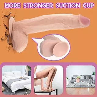 Realistic Dildo 12inch Lifelike Huge Dildo Sex Toys for Women, Soft Large G spot Dildo with Strong Suction Cup for Hands-Free Pl Realistic Dildo 12inch Lifelike Huge Dildo Sex Toys for Women, Soft Large G spot Dildo with Strong Suction Cup for Hands-Free Pl