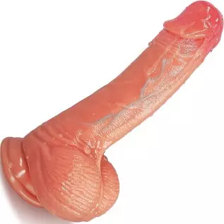 Realistic Dildo for Lifelike Feeling, LUZINE Flexible Silicone Dildo with Strong Suction-Cup Base for Hands-Free Play, Ultra Sof