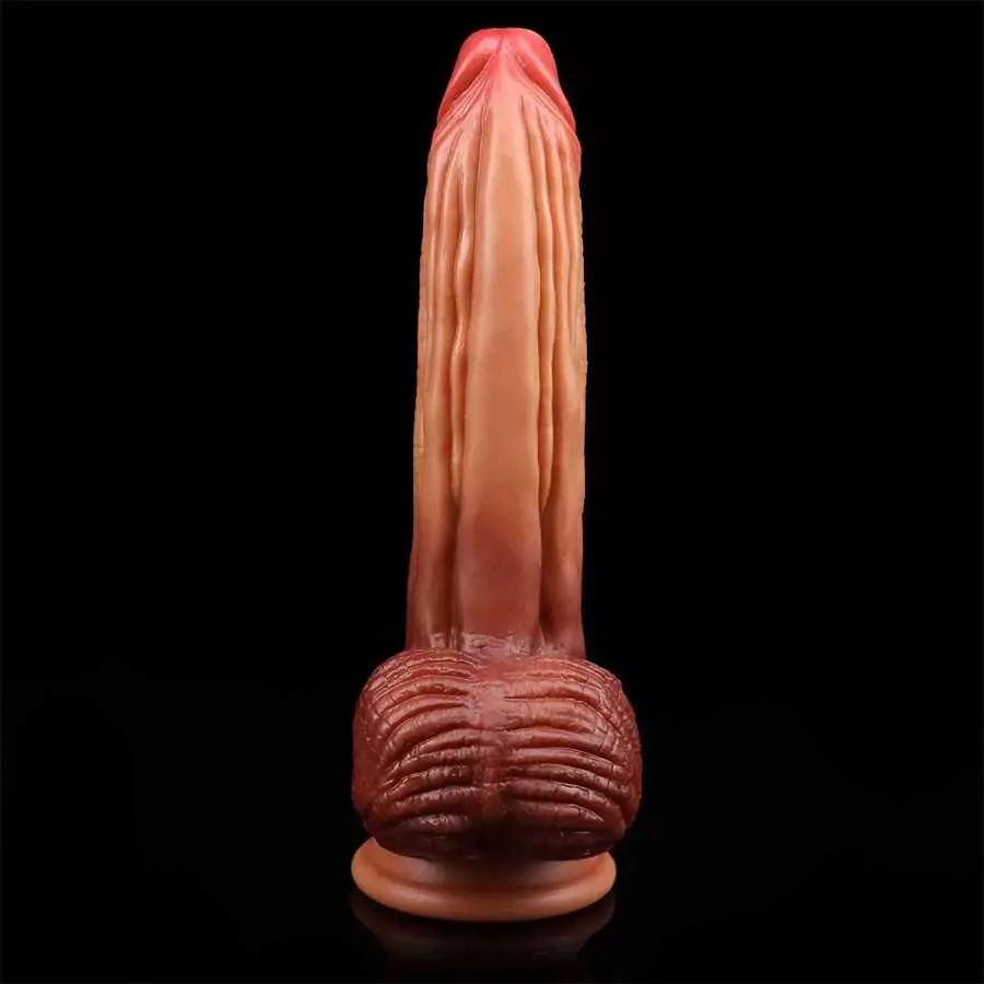 Huge Dildo XL Size Realistic Dildo 10.25inch Big Dildo Harness Compatible Female Sex Product King Cock Chubby (Flesh)