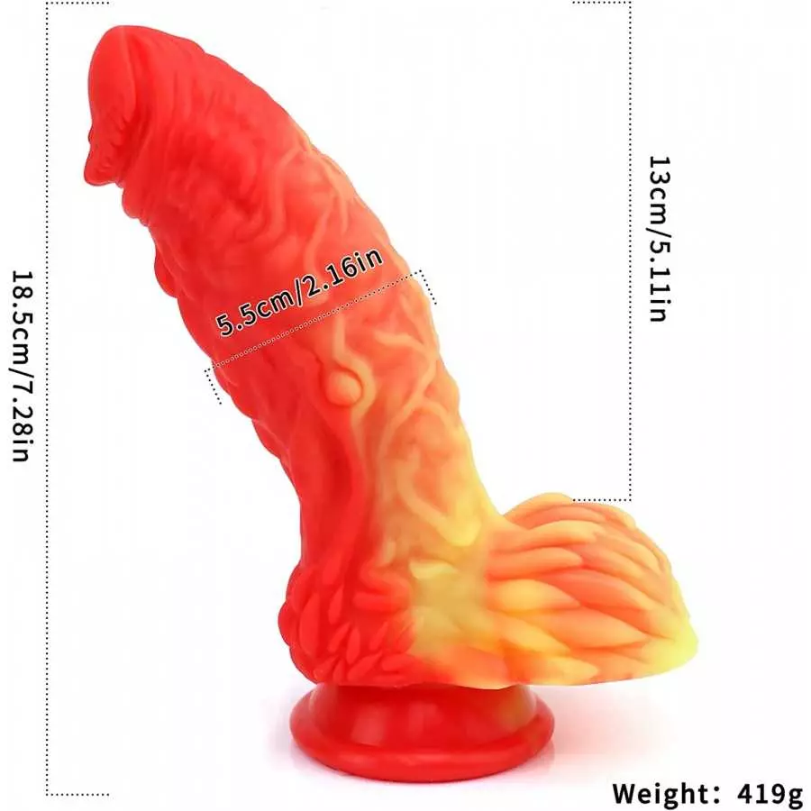Huge Dildo XL Size Realistic Dildo 10.25inch Big Dildo Harness Compatible Female Sex Product King Cock Chubby (Flesh)