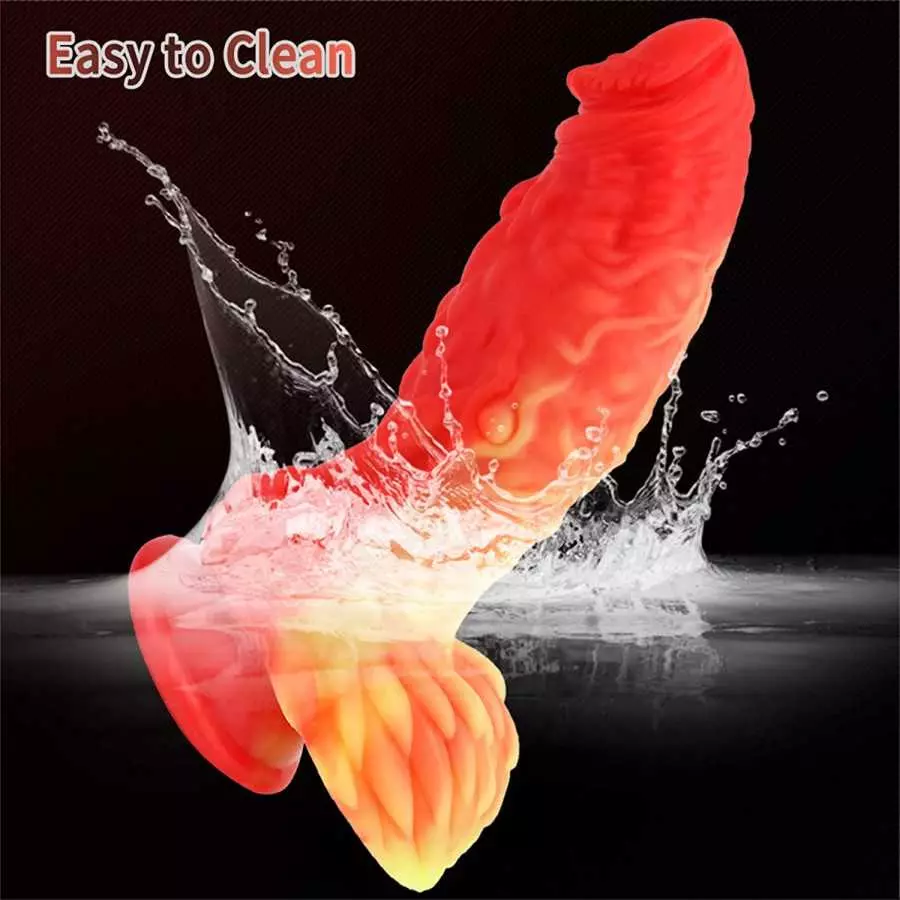 Huge Dildo XL Size Realistic Dildo 10.25inch Big Dildo Harness Compatible Female Sex Product King Cock Chubby (Flesh)