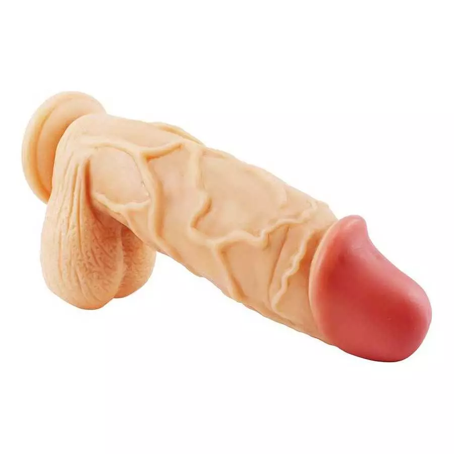 Huge Dildo XL Size Realistic Dildo 10.25inch Big Dildo Harness Compatible Female Sex Product King Cock Chubby (Flesh)