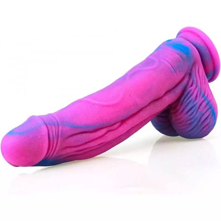 Huge Dildo XL Size Realistic Dildo 10.25inch Big Dildo Harness Compatible Female Sex Product King Cock Chubby (Flesh)