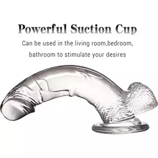 Realistic Dildos Adult Toys Didlo for Women, 7.8 Inch Sex Toy Clear Big Dildo with Suction Cup for Hands-Free Play Dildo, Body-S Realistic Dildos Adult Toys Didlo for Women, 7.8 Inch Sex Toy Clear Big Dildo with Suction Cup for Hands-Free Play Dildo, Body-S