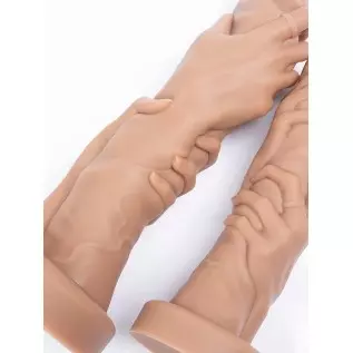 Grip fist Realistic Dildo for Vaginal or Anal Fisting Hand and Forearm with Strong Suction Cup (Large) Grip fist Realistic Dildo for Vaginal or Anal Fisting Hand and Forearm with Strong Suction Cup (Large)
