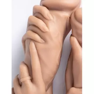 Grip fist Realistic Dildo for Vaginal or Anal Fisting Hand and Forearm with Strong Suction Cup (Large) Grip fist Realistic Dildo for Vaginal or Anal Fisting Hand and Forearm with Strong Suction Cup (Large)