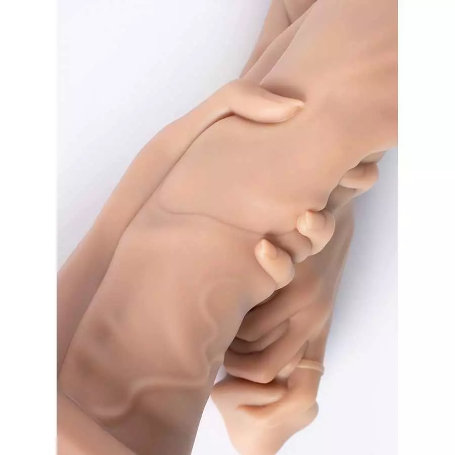 Grip fist Realistic Dildo for Vaginal or Anal Fisting Hand and Forearm with Strong Suction Cup (Large)