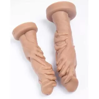 Grip fist Realistic Dildo for Vaginal or Anal Fisting Hand and Forearm with Strong Suction Cup (Large) Grip fist Realistic Dildo for Vaginal or Anal Fisting Hand and Forearm with Strong Suction Cup (Large)