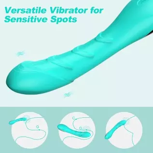 G Spot Dildo Vibrator for Vagina Clitoris Anal Stimulation, Waterproof Rechargeable Quiet Vibrating Powerful Vibrators Adult Sex