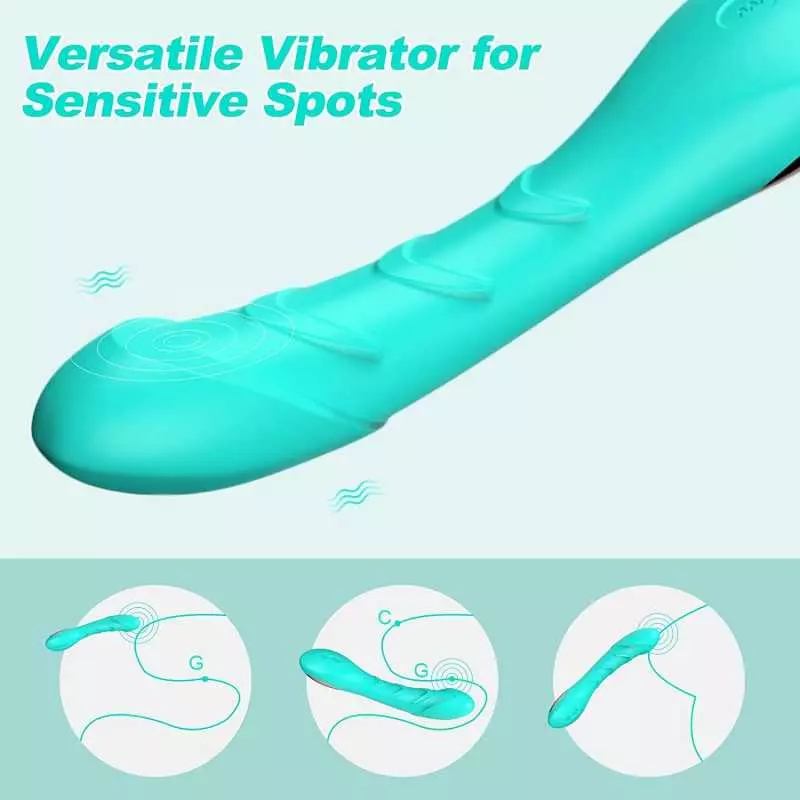 G Spot Dildo Vibrator for Vagina Clitoris Anal Stimulation, Waterproof Rechargeable Quiet Vibrating Powerful Vibrators Adult Sex