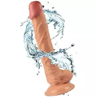 9.5 inches Compact Soft Silicone Suction Cup Realistic Classic Wand for Parties