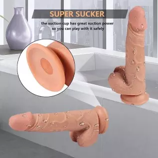 BEIYIHOME Realistic Dildos Feels Like Skin, Body-Safe Material Lifelike Huge Penis with Strong Suction Cup for Hands-Free Play, BEIYIHOME Realistic Dildos Feels Like Skin, Body-Safe Material Lifelike Huge Penis with Strong Suction Cup for Hands-Free Play,