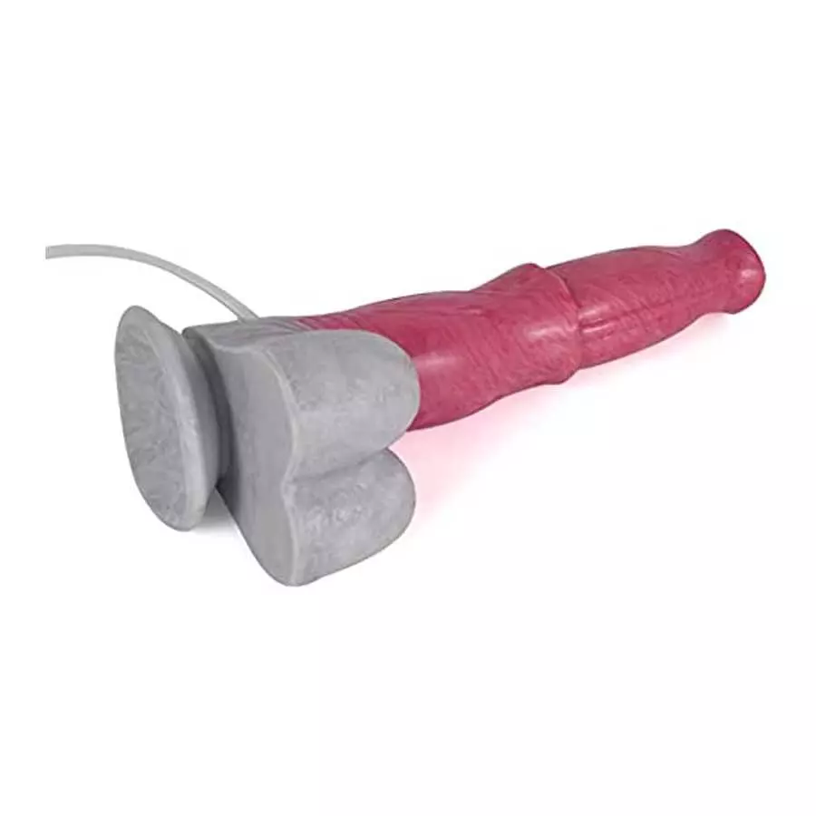 Big Realistic Animal Dildo 9.64'', Ejaculating Horse Dildo, Silicone Squirting Dildo with Suction Cup, Flexible Dildo Anal Plug,