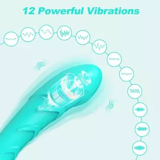 G Spot Dildo Vibrator for Vagina Clitoris Anal Stimulation, Waterproof Rechargeable Quiet Vibrating Powerful Vibrators Adult Sex