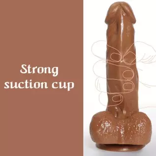 Realistic Dildo for Beginners, Lifelike Penis with Strong Suction Cup for Hands-Free, Adult Flexible Cock with Curved Shaft and Realistic Dildo for Beginners, Lifelike Penis with Strong Suction Cup for Hands-Free, Adult Flexible Cock with Curved Shaft and