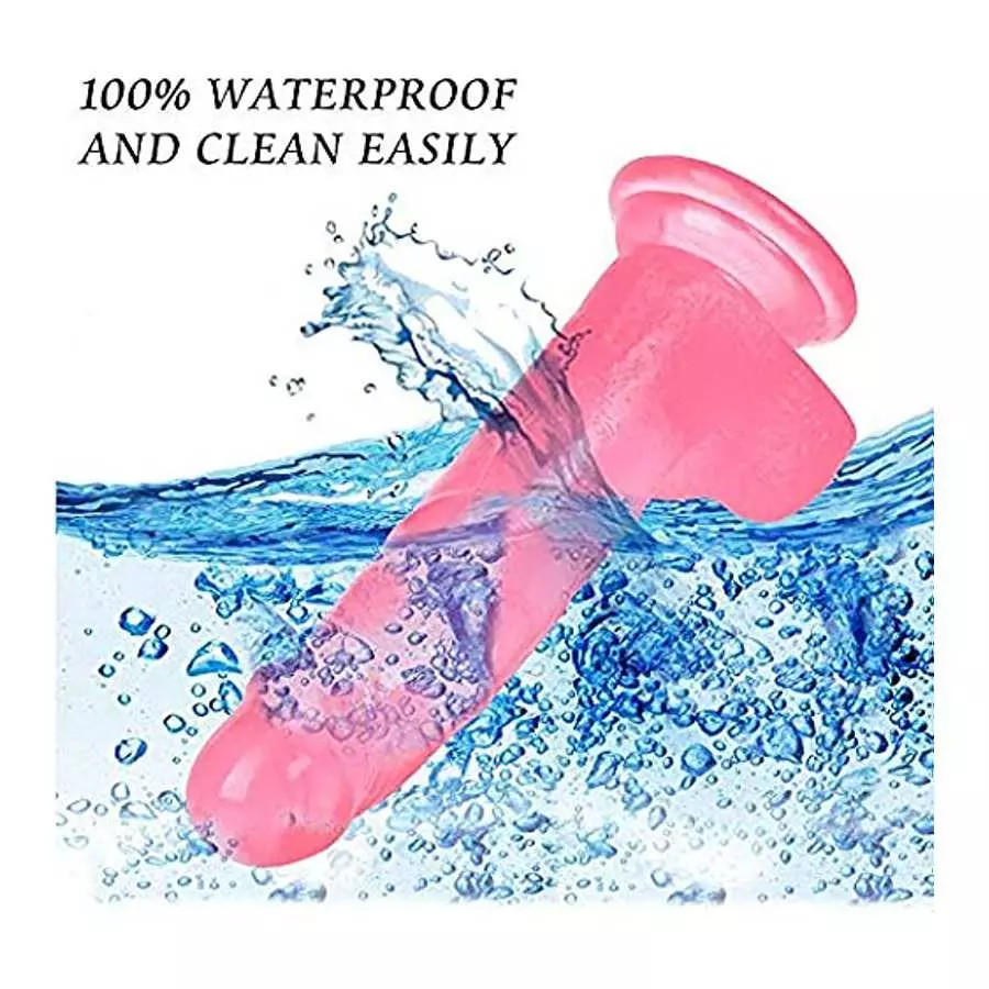 7 Inches Dildo with Suction Cup Adult Sex Toy Flexible Dildo with Curved Shaft and Ball Soft Dildo Big Cock 3D Textured Penis Th