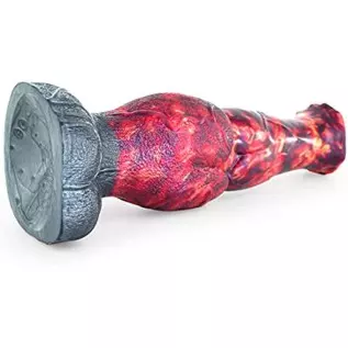 9.17'' Liquid Silicone Dildo with Strong Suction Cup, Huge Animal Smooth Dildo, Flexible Monster Anal Butt Plug, Prostate Adult