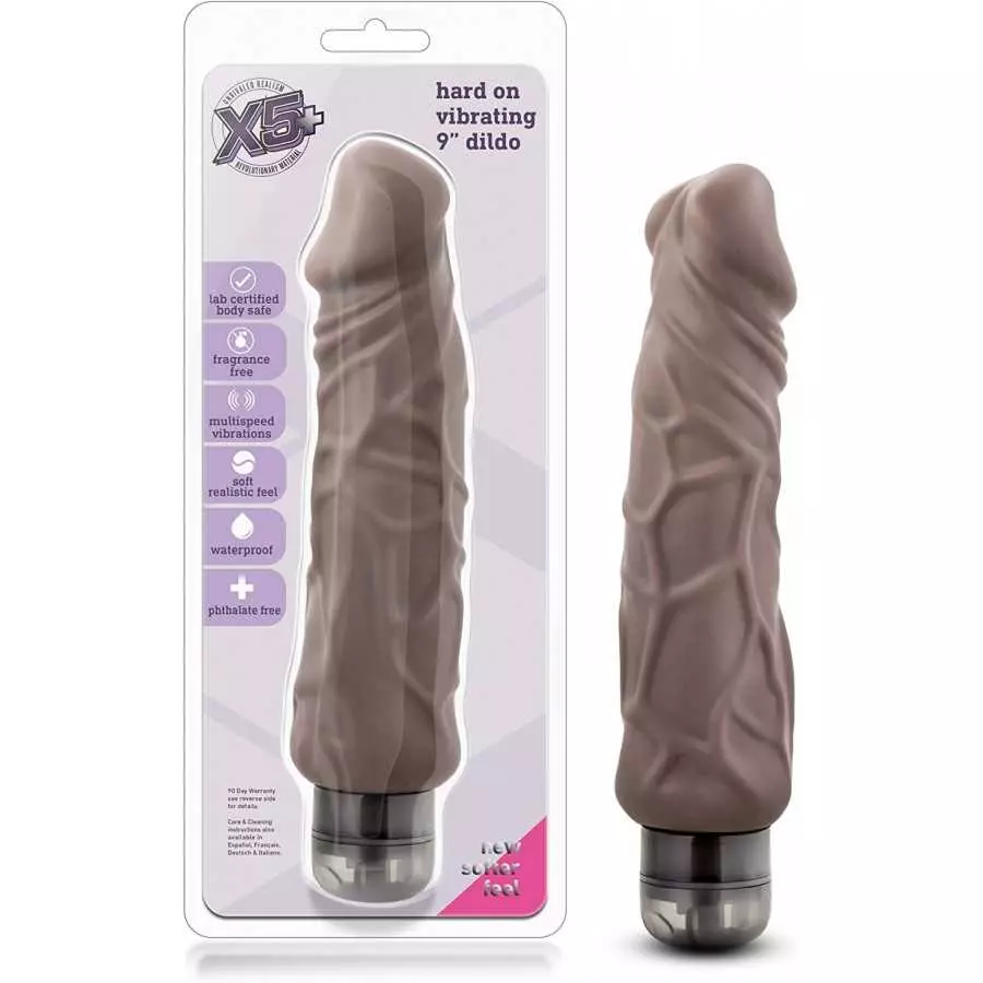 Blush - 9" Long Ultra Soft Realistic Feel 1.75" Thick Vibrating Dildo - Flexishaft Tech for A Nice Stiffy - IPX7 Waterproof - Mu Blush - 9" Long Ultra Soft Realistic Feel 1.75" Thick Vibrating Dildo - Flexishaft Tech for A Nice Stiffy - IPX7 Waterproof - Mu