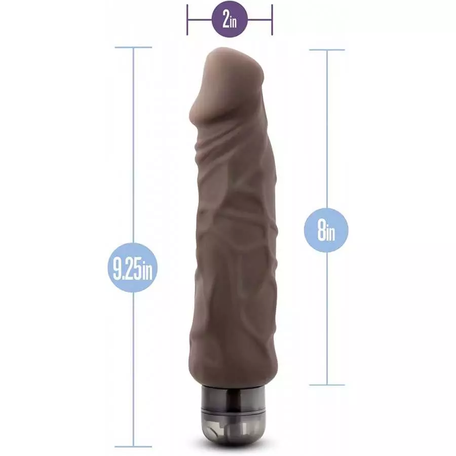 Blush - 9" Long Ultra Soft Realistic Feel 1.75" Thick Vibrating Dildo - Flexishaft Tech for A Nice Stiffy - IPX7 Waterproof - Mu