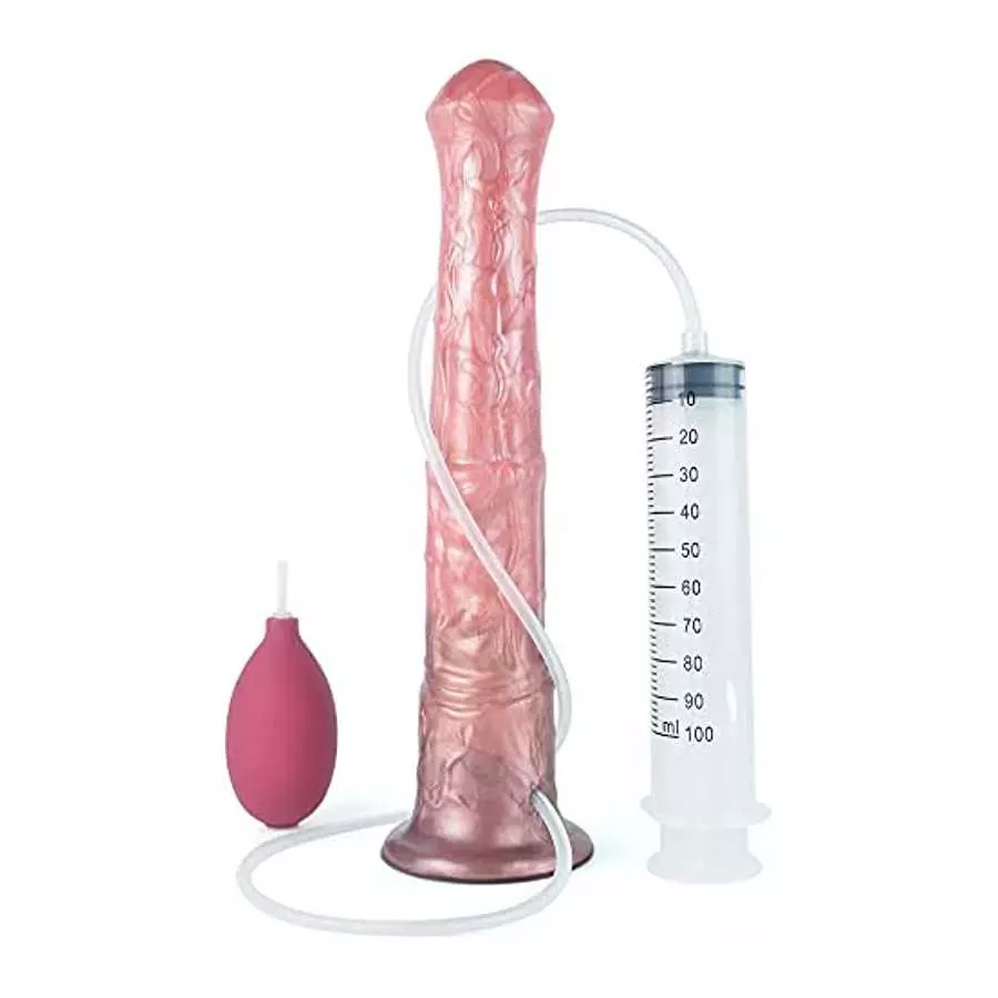Squirting Dildo Horse Anal Dildo Suction Cup Ejaculating Dildo Silicone Female Sex Toys for Women