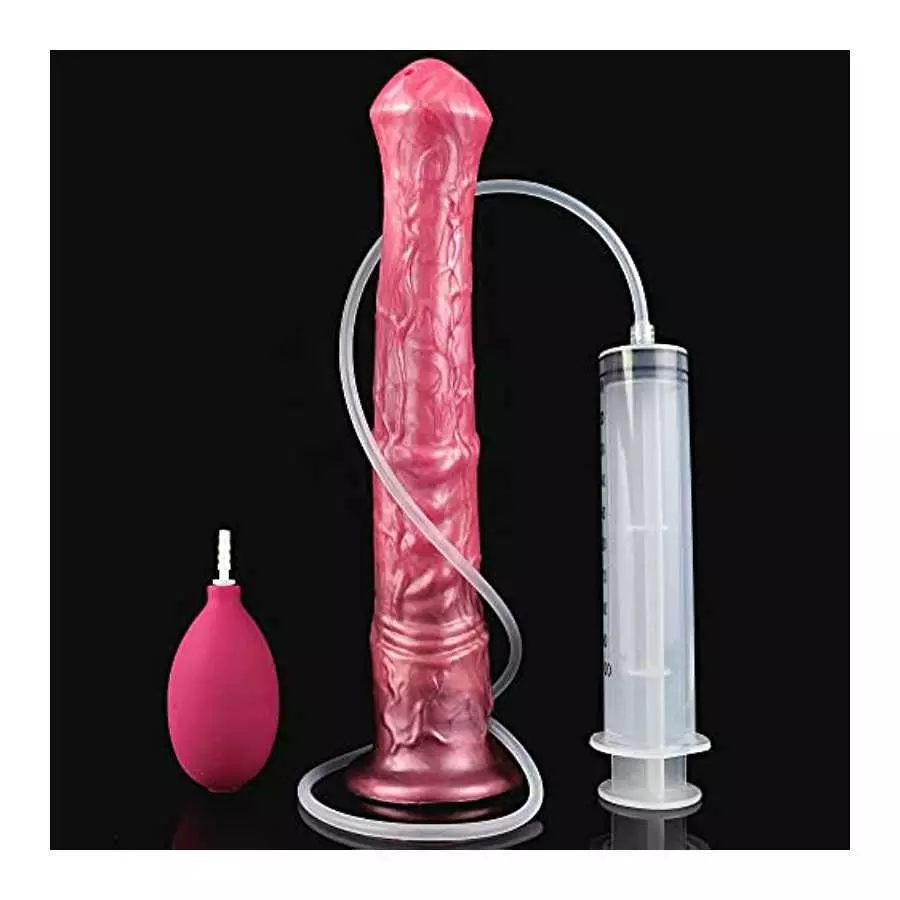 Squirting Dildo Horse Anal Dildo Suction Cup Ejaculating Dildo Silicone Female Sex Toys for Women