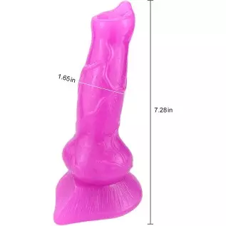 Romi Animal Penis 7.3" Realistic Wolf Dildo Big Size Cock Anal Plugs Artificial Sex Toys (Black) Romi Animal Penis 7.3" Realistic Wolf Dildo Big Size Cock Anal Plugs Artificial Sex Toys (Black)