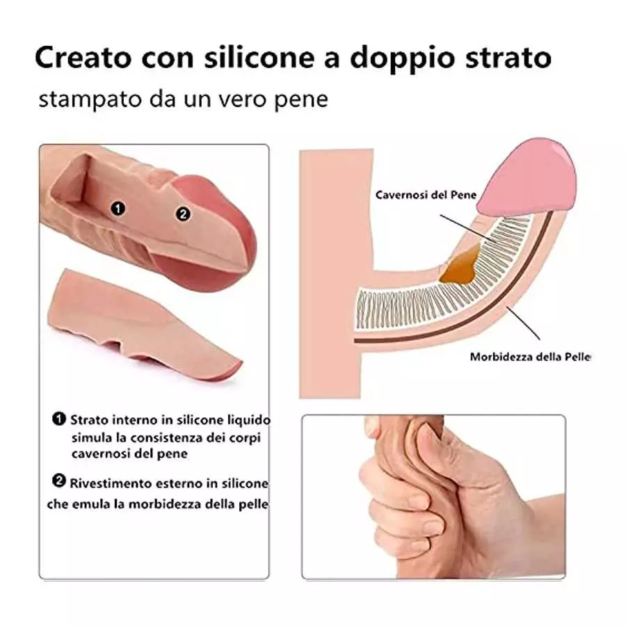 9 Inch Liquid Silicone G Spot Dildo, Strong Suction Cup Realistic Dildo Vibrator, Hands Free Anal Play Adult Sex Toy Women, Thru