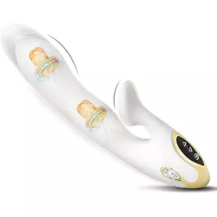 FUNDURABLE Vibrating Massager with 20 Powerful Vibration Patterns & 8 Speeds - Waterproof Rechargeable Adult Sex Toys for Couple