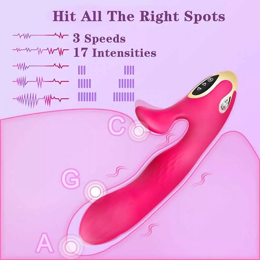 FUNDURABLE Vibrating Massager with 20 Powerful Vibration Patterns & 8 Speeds - Waterproof Rechargeable Adult Sex Toys for Couple