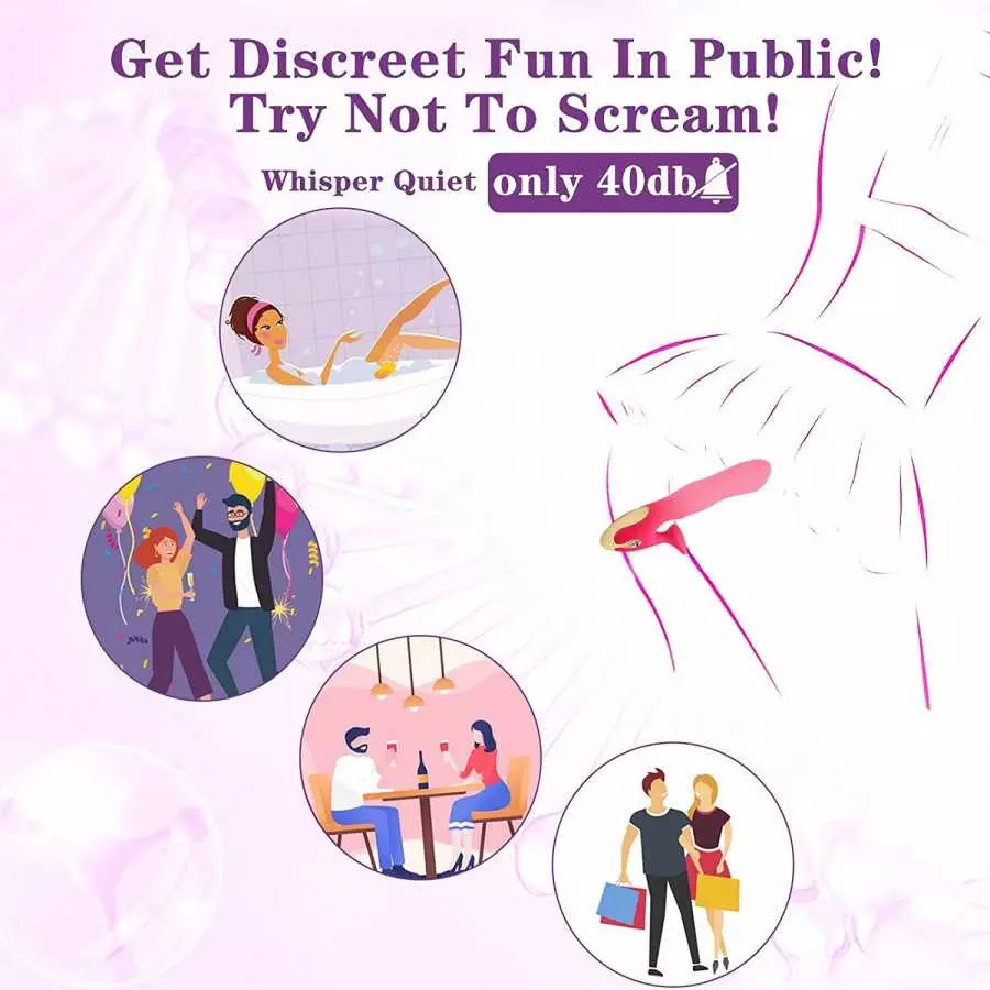 FUNDURABLE Vibrating Massager with 20 Powerful Vibration Patterns & 8 Speeds - Waterproof Rechargeable Adult Sex Toys for Couple