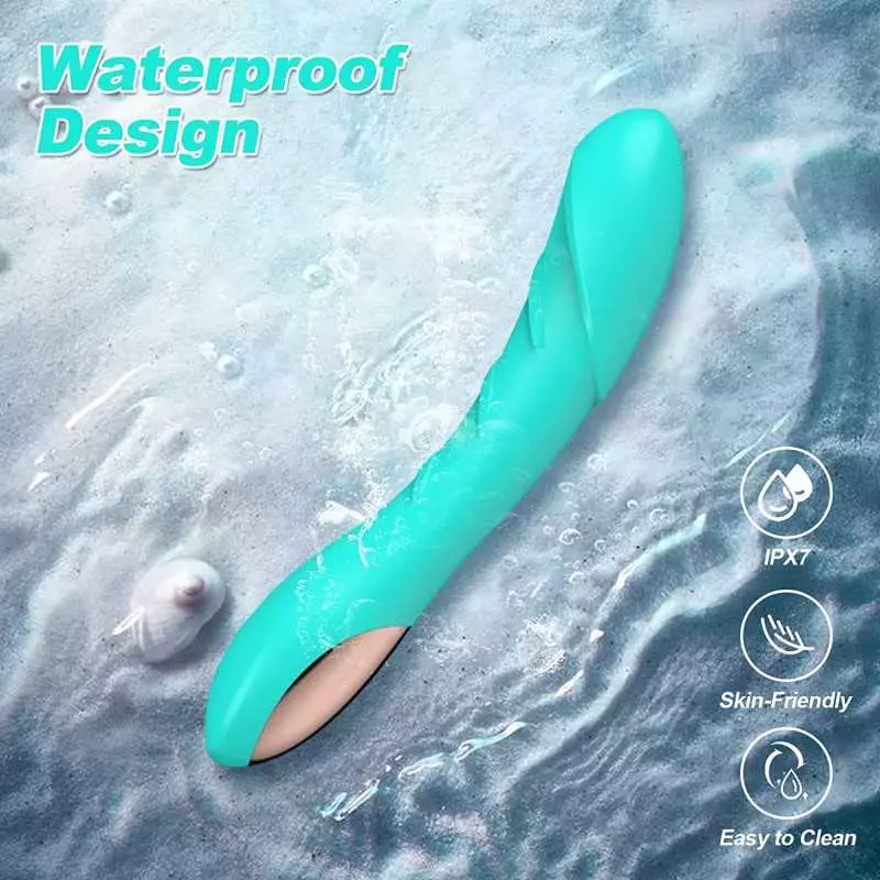 G Spot Dildo Vibrator for Vagina Clitoris Anal Stimulation, Waterproof Rechargeable Quiet Vibrating Powerful Vibrators Adult Sex
