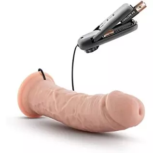 Blush Dr. Skin 8 Inch Realistic Vibrating Dildo with Suction Cup, Sex Toy for Women, Sex Toy for Adults, Vanilla