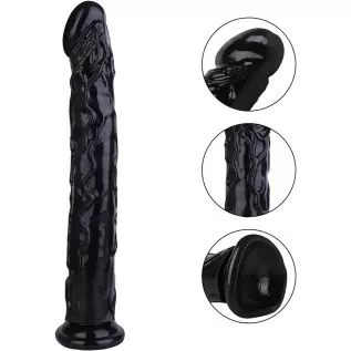 13 Inch Jelly Crystal Clear Dildo, Realistic Flexible Dildos with Powerful Suction Cup Base Large Soft Thick Anal Dildo - Clear 13 Inch Jelly Crystal Clear Dildo, Realistic Flexible Dildos with Powerful Suction Cup Base Large Soft Thick Anal Dildo - Clear