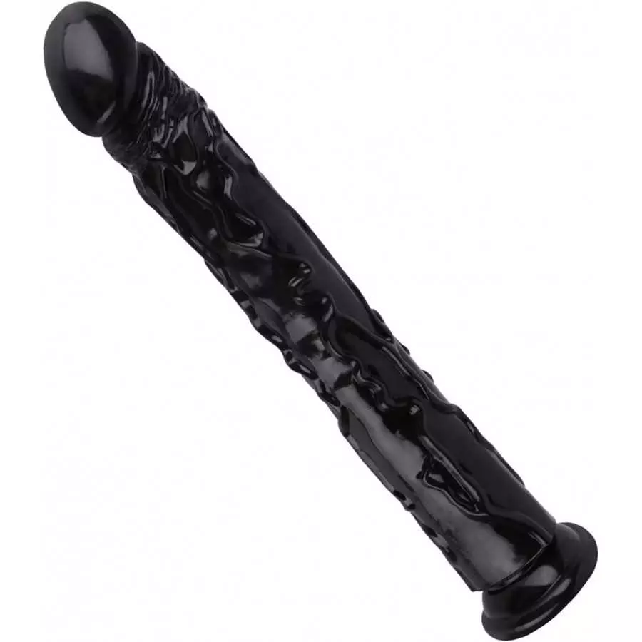 13 Inch Jelly Crystal Clear Dildo, Realistic Flexible Dildos with Powerful Suction Cup Base Large Soft Thick Anal Dildo - Clear