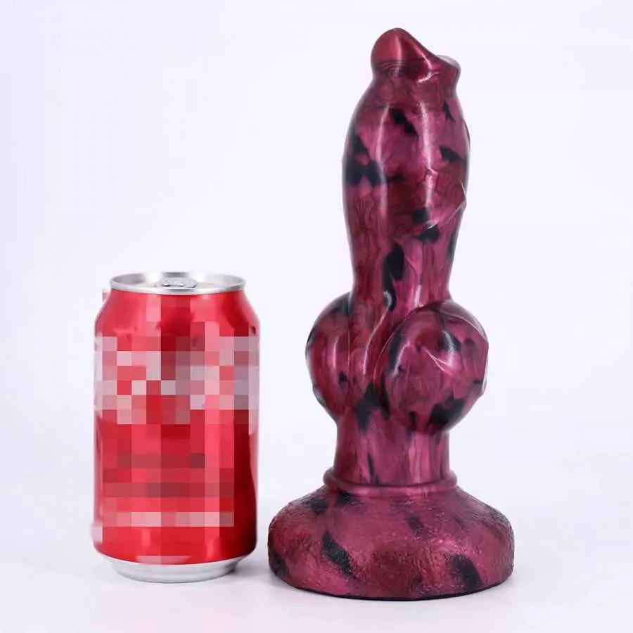 8.6 inch Realsitc Dog Dildo with Big Kont, Thick Silicone Suction Cup Anal Plug Toys for Advancer Women and Men Couples.(Normal)