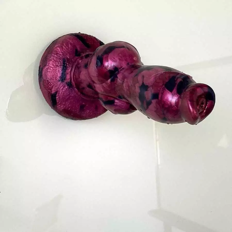 8.6 inch Realsitc Dog Dildo with Big Kont, Thick Silicone Suction Cup Anal Plug Toys for Advancer Women and Men Couples.(Normal)