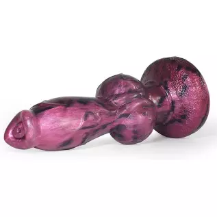 8.6 inch Realsitc Dog Dildo with Big Kont, Thick Silicone Suction Cup Anal Plug Toys for Advancer Women and Men Couples.(Normal)