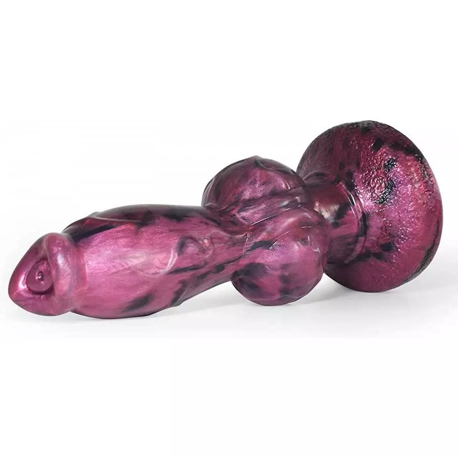 8.6 inch Realsitc Dog Dildo with Big Kont, Thick Silicone Suction Cup Anal Plug Toys for Advancer Women and Men Couples.(Normal)