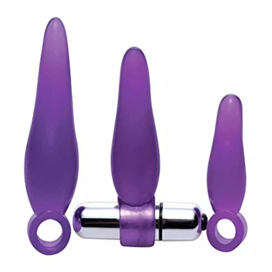Frisky Fanny Fiddlers 3 Piece Finger Rimmer Set with Vibrating Bullet