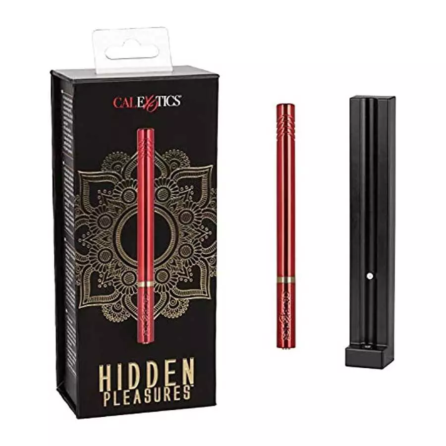 CalExotics Hidden Pleasures Vibrator - Red (13930RED_)